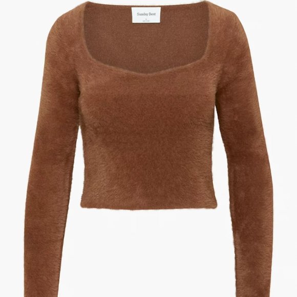 ARITZIA SUNDAY BEST SWEETHEART SWEATER XS NWT - Picture 3 of 12